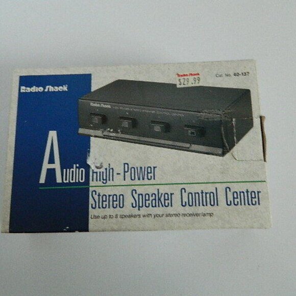 NIB Radio Shack Audio High-Power Stereo Speaker Control Center New